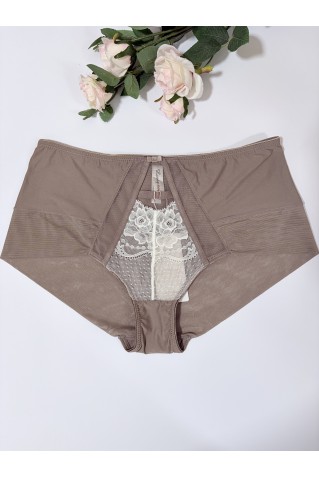 Трусики слипы из микрофибры и кружева Lanny Mode 52301